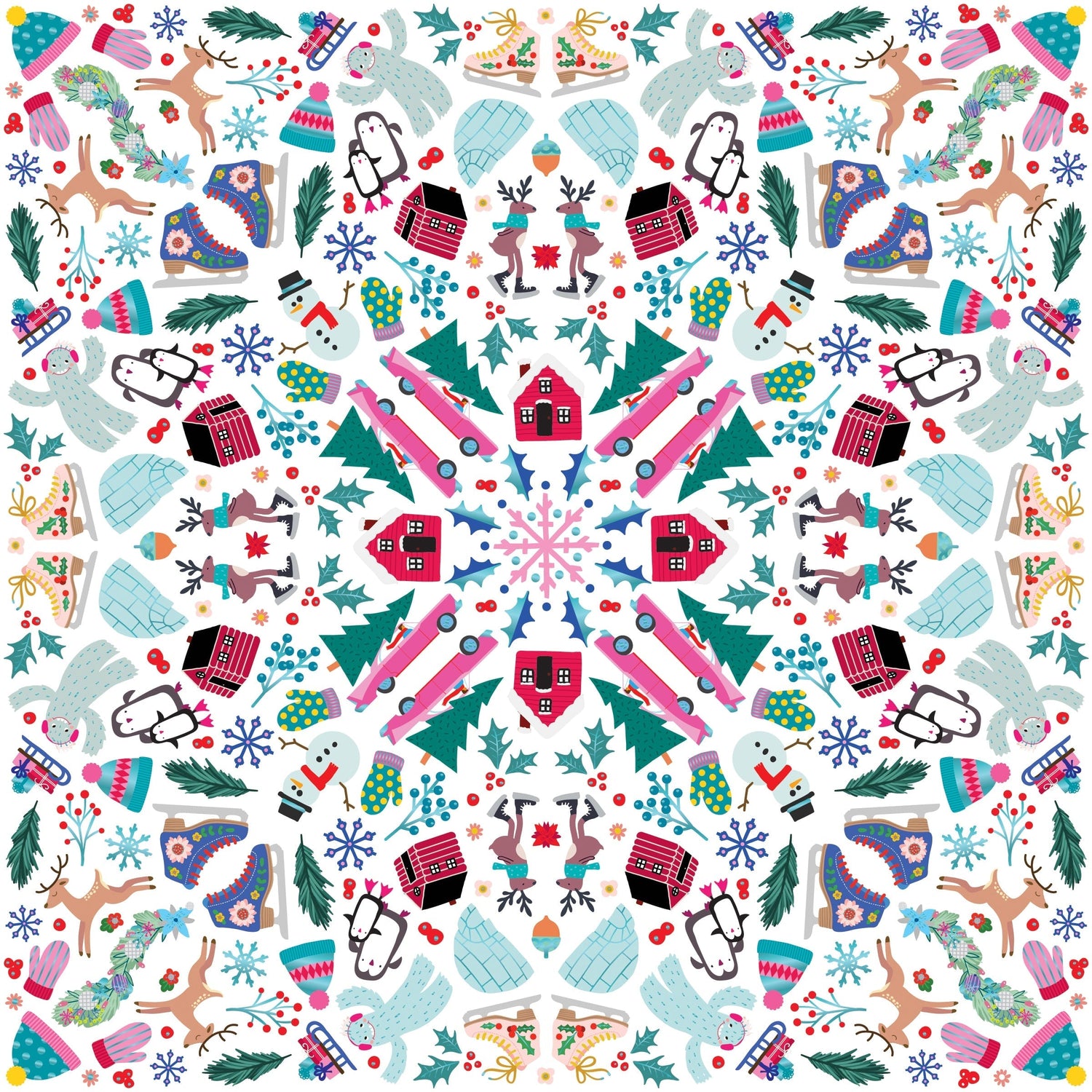 Holly Jolly Sticker Burst