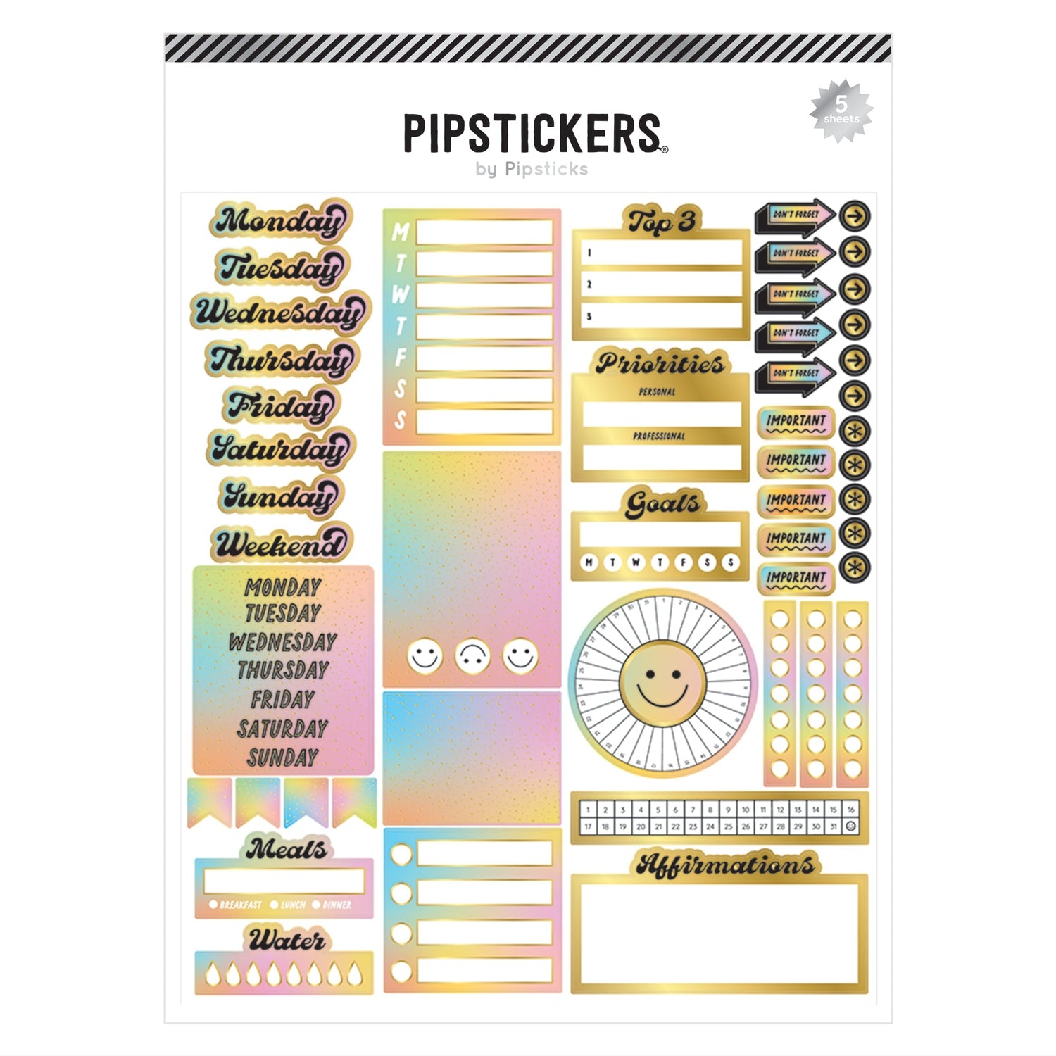 Stick To The Plan Labels (5ct)