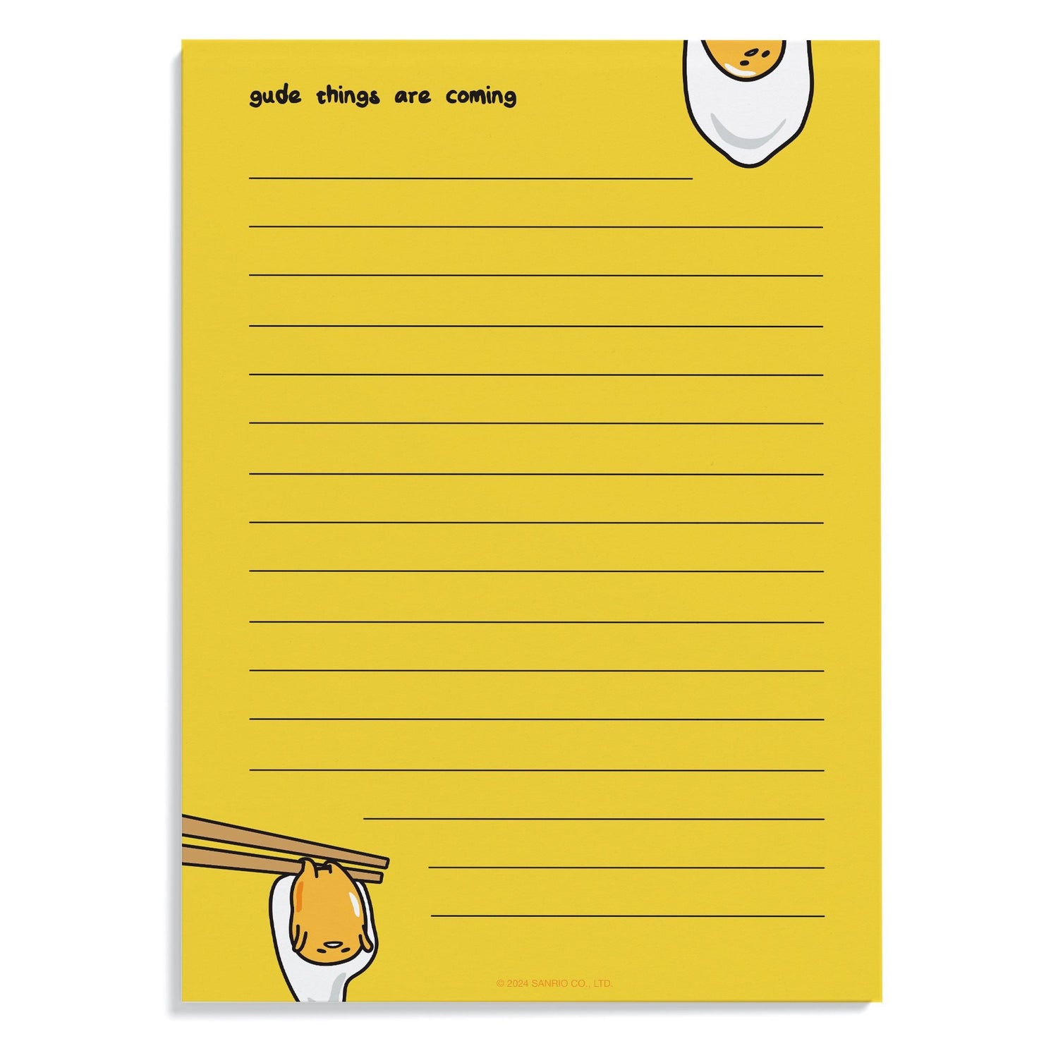 Gudetama Gude Things Are Coming Notepad