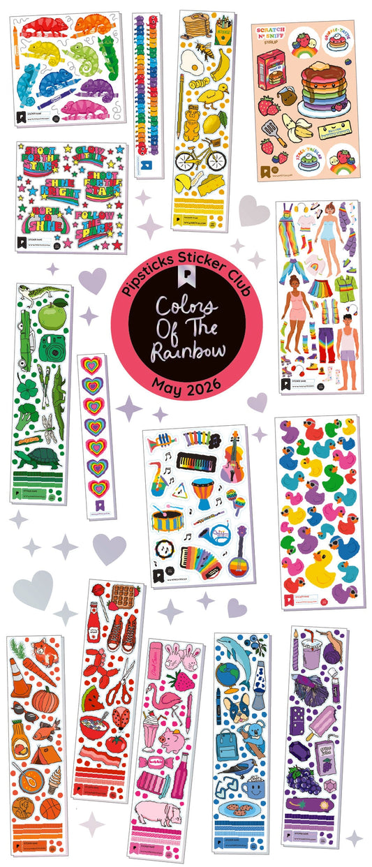 May 2026 Sticker Collections: KID Colors Of The Rainbow