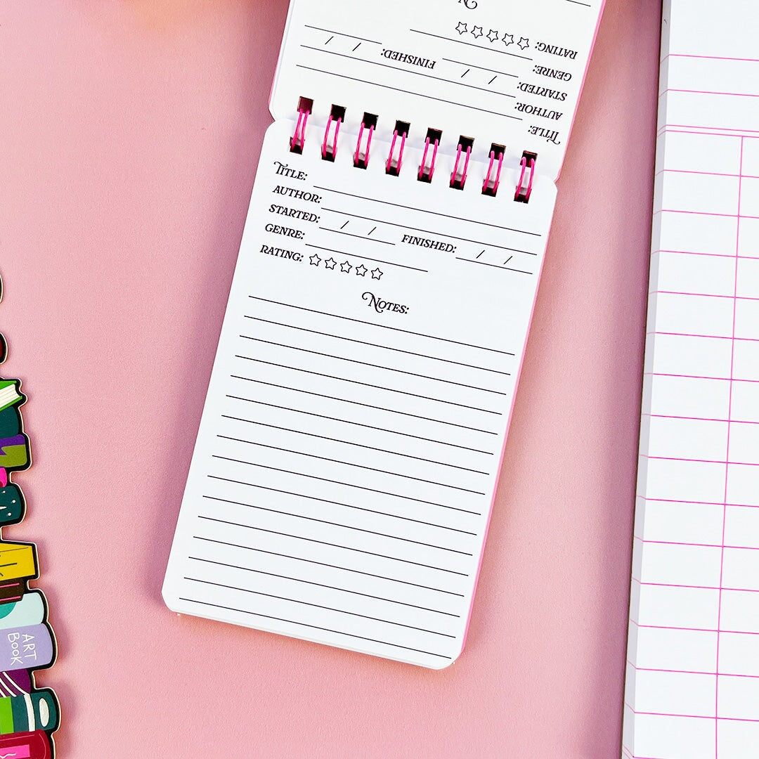 Tiny Reading Log Mini Notebook