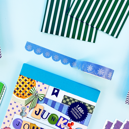 Scalloped Snow Washi