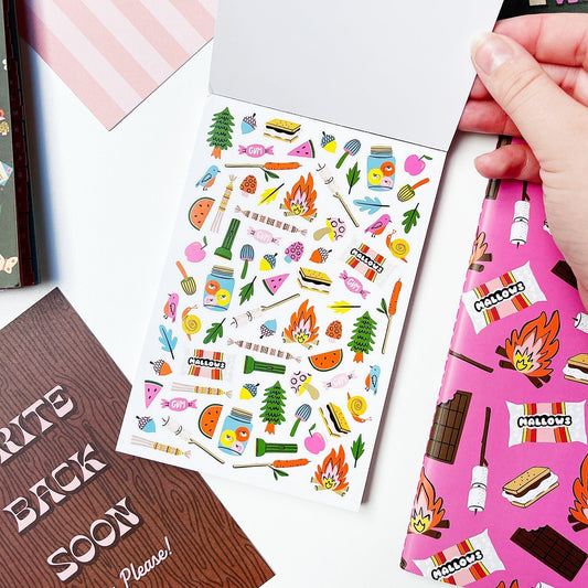 Summer Camp Postcard Book