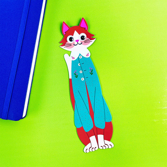 Purrfectly Poised Bookmark