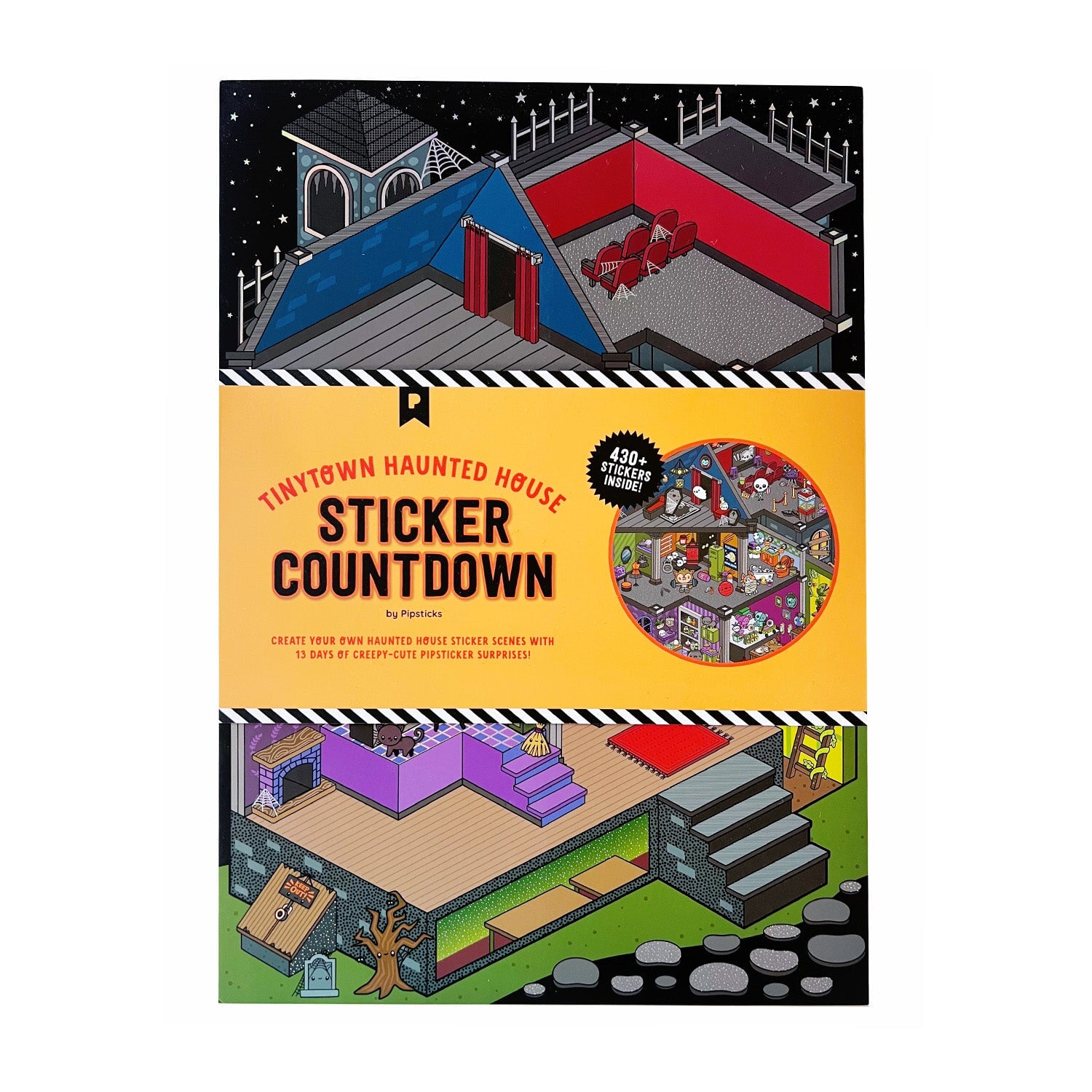 Tinytown Halloween Haunted House Sticker Countdown