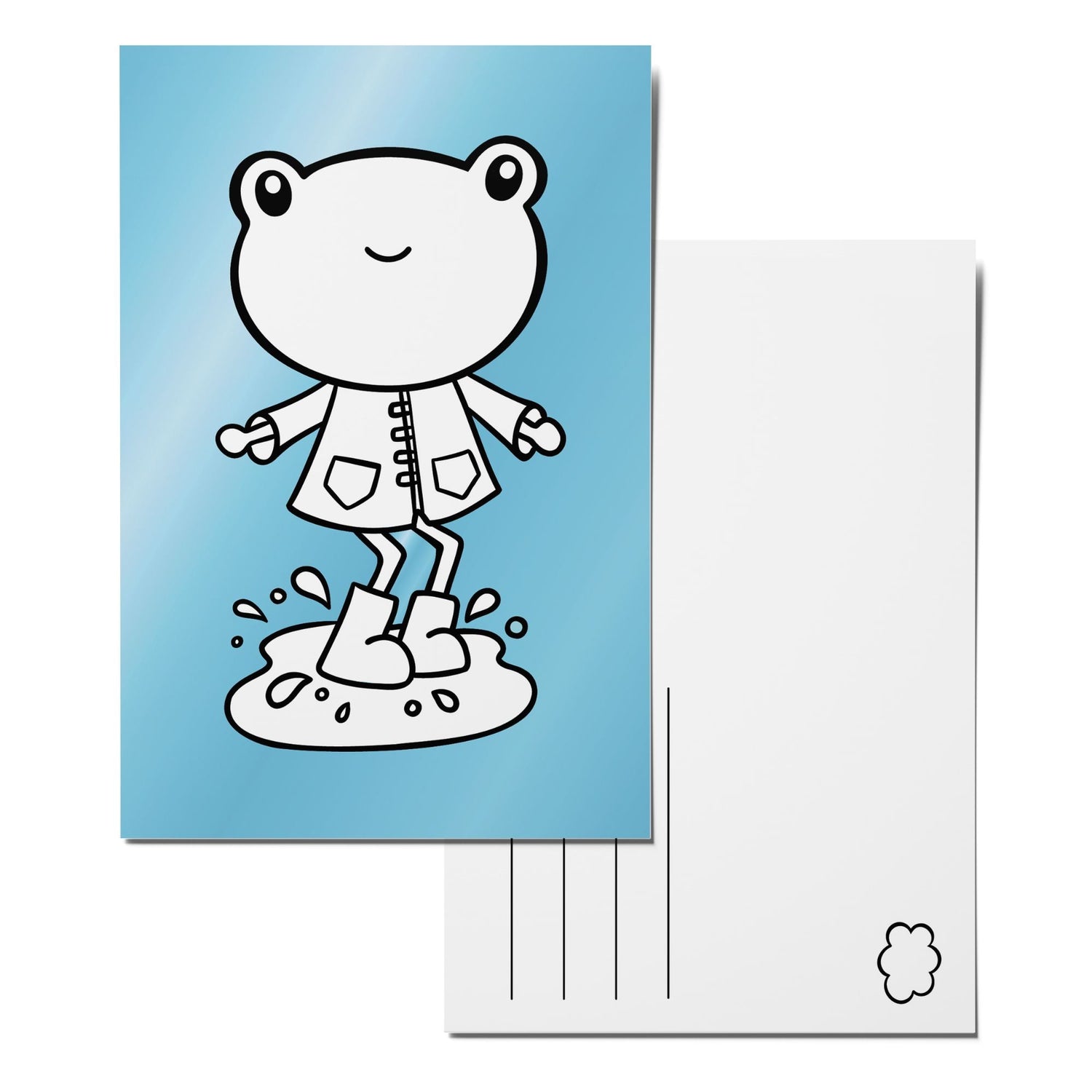 Color-in Hop & Splash Postcard Pack