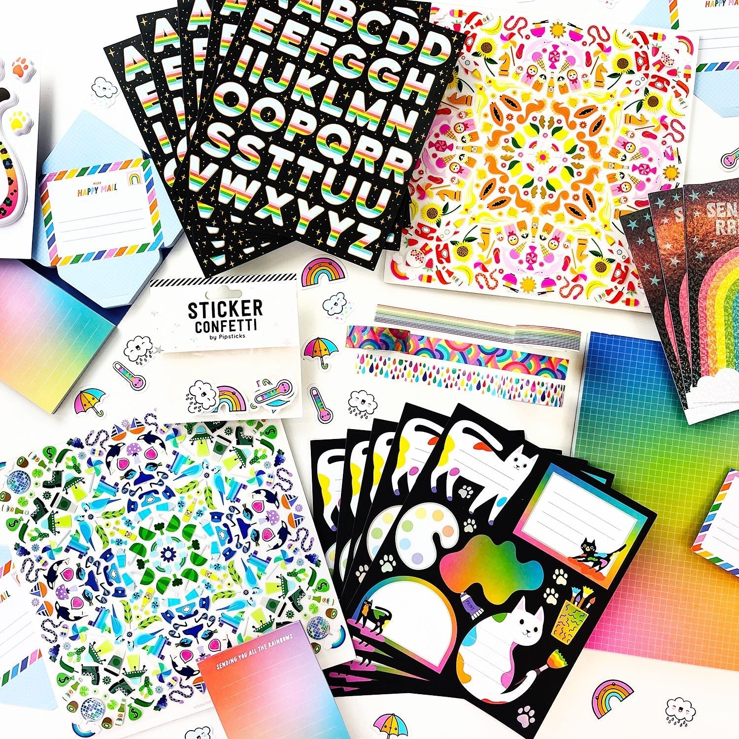 My Favorite Color Is Rainbow Stationery Box