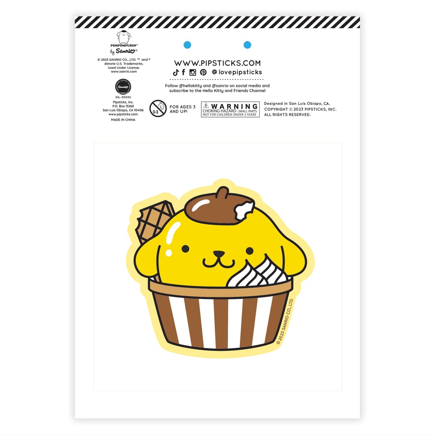 Pompompurin Café Cruiser Scratch 'n Sniff (2ct)