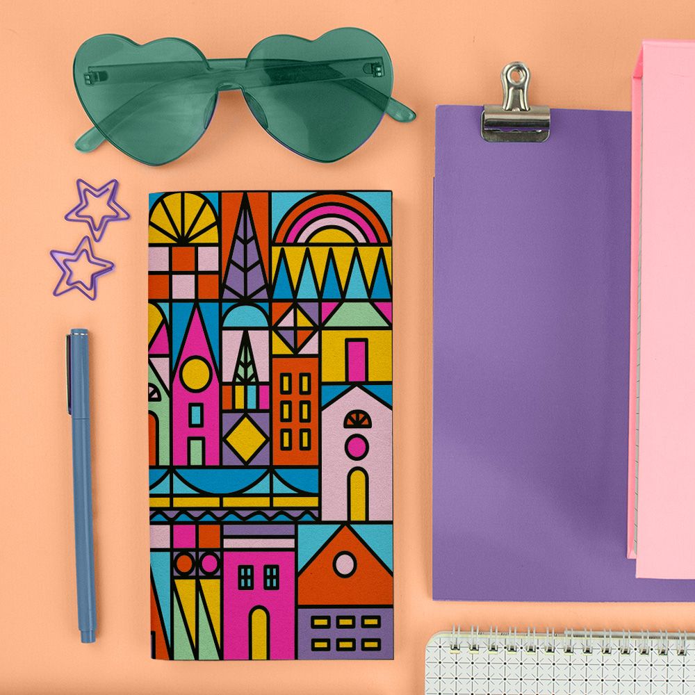 Stained Glass Village Traveler Notebook