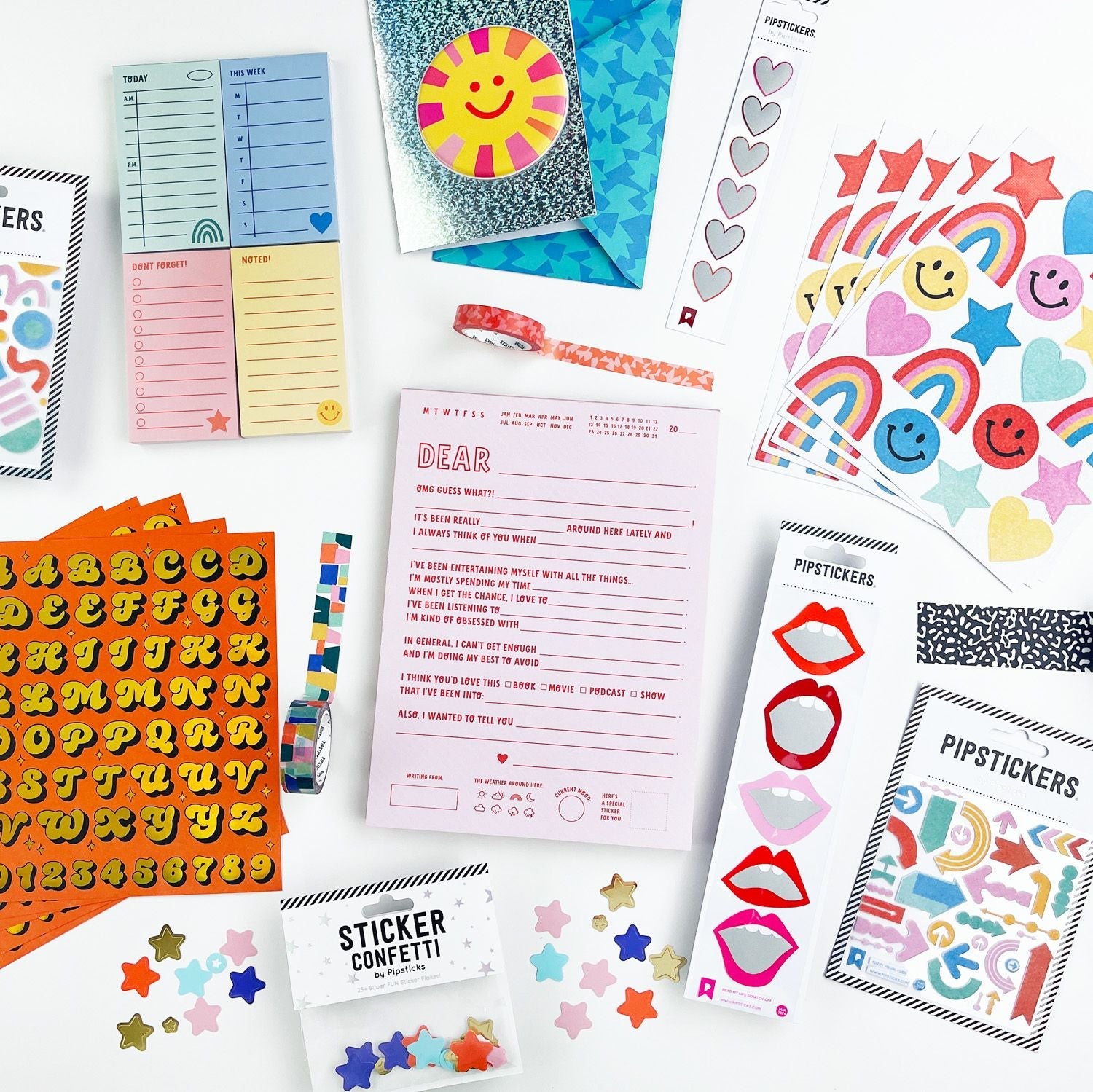 Hearts, Stars & Rainbows Stationery Box