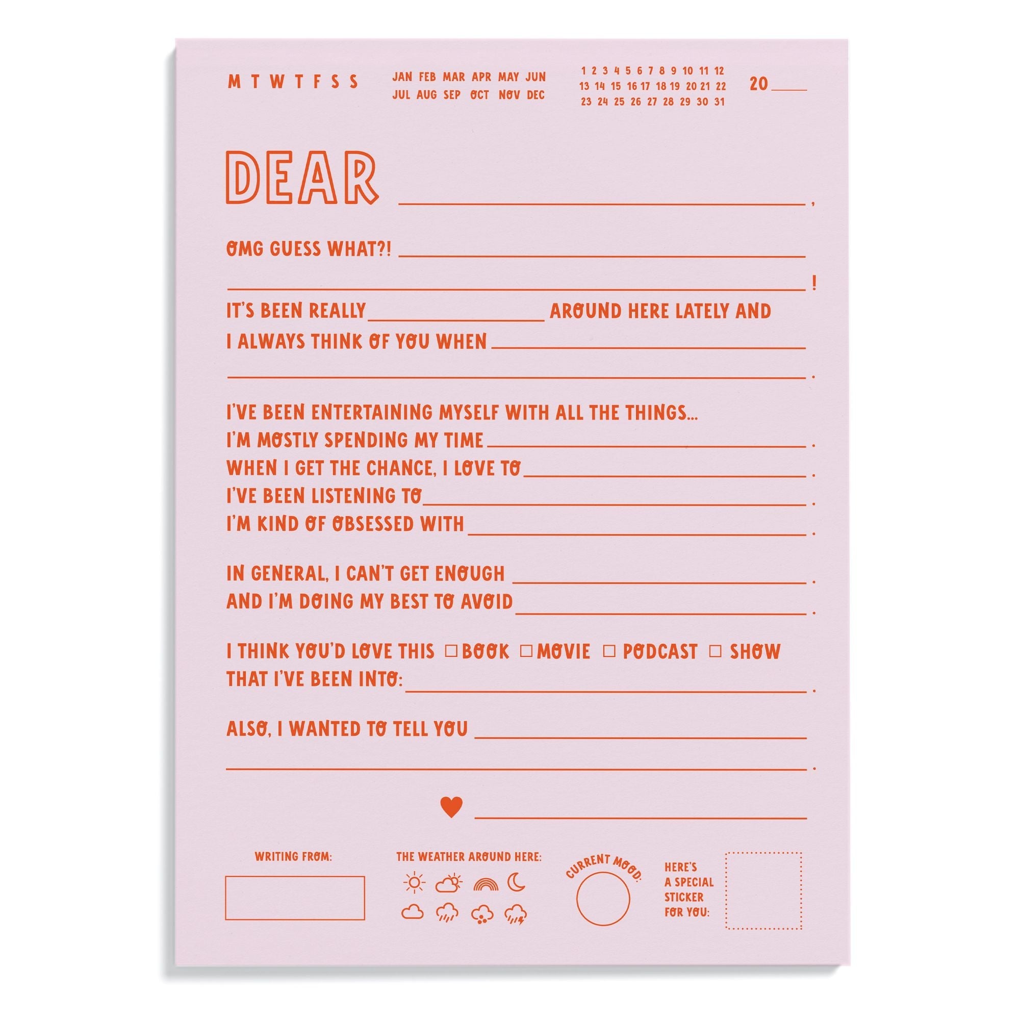 Hearts, Stars & Rainbows Stationery Box