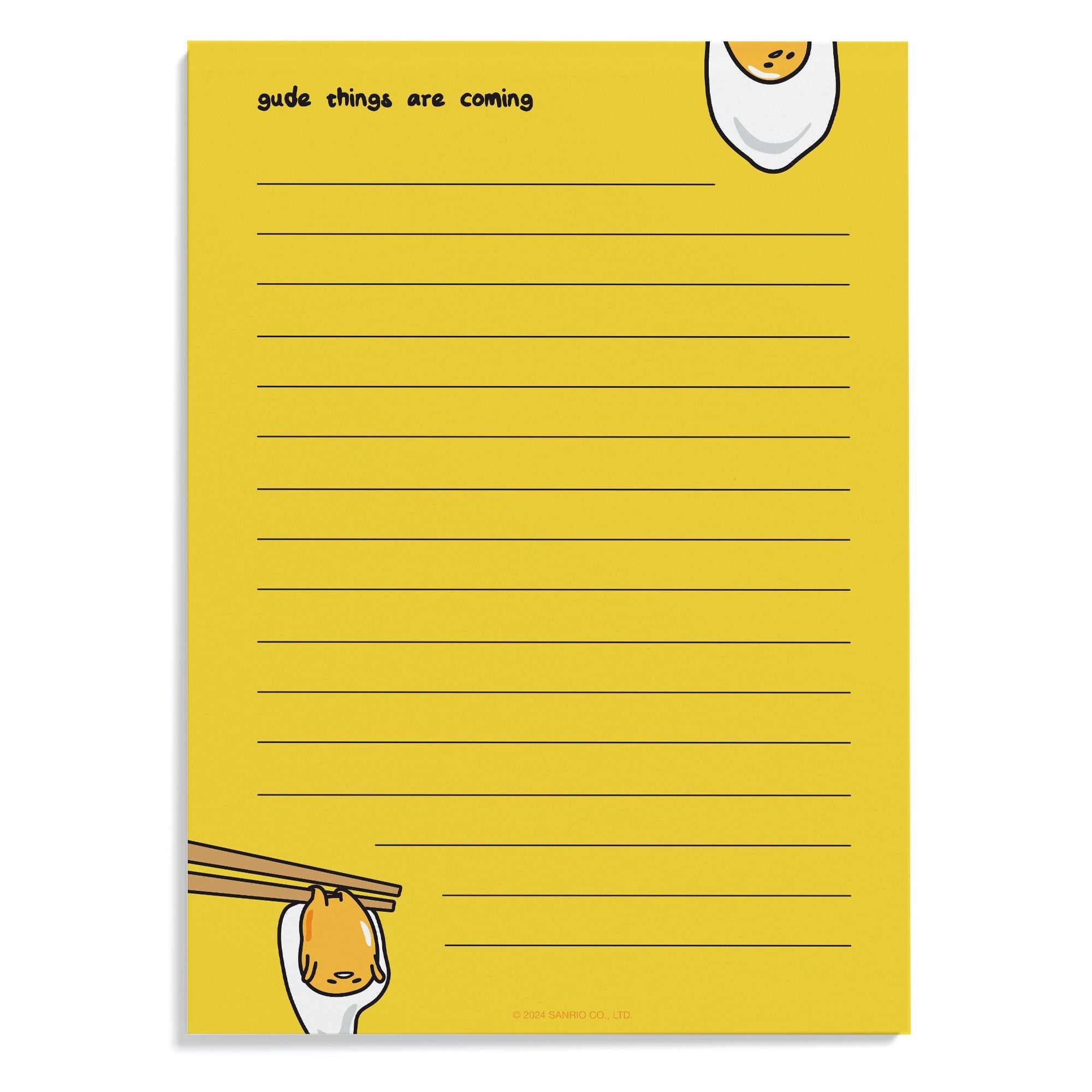 Gudetama Gude Things Are Coming Notepad