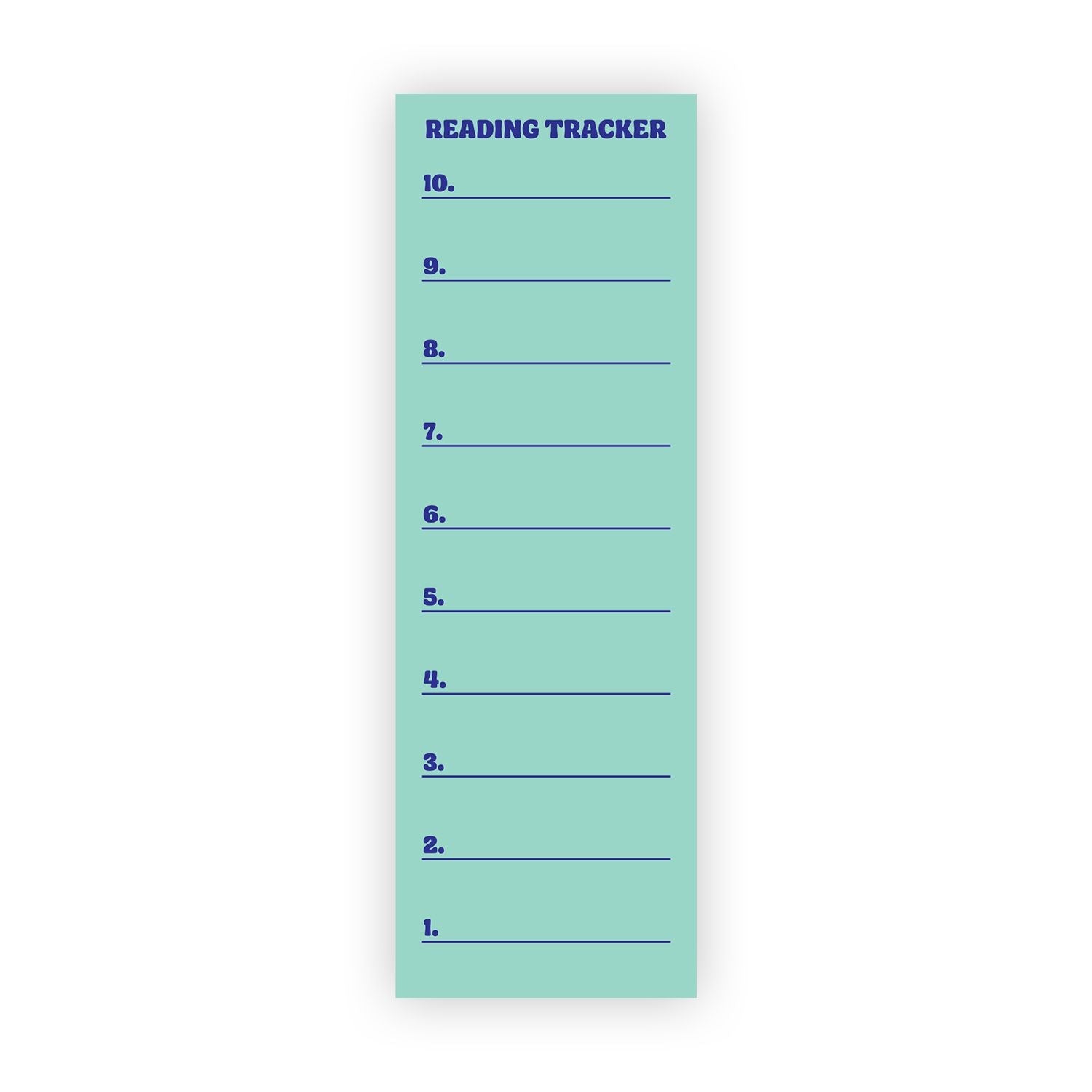 Curious Cats Reading Tracker Bookmark