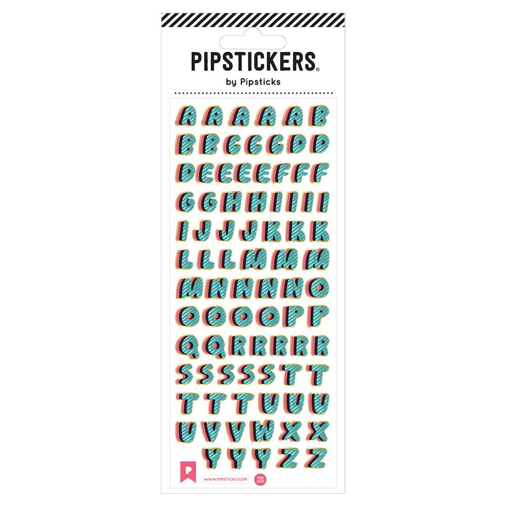 Golden Stripes Alphabet