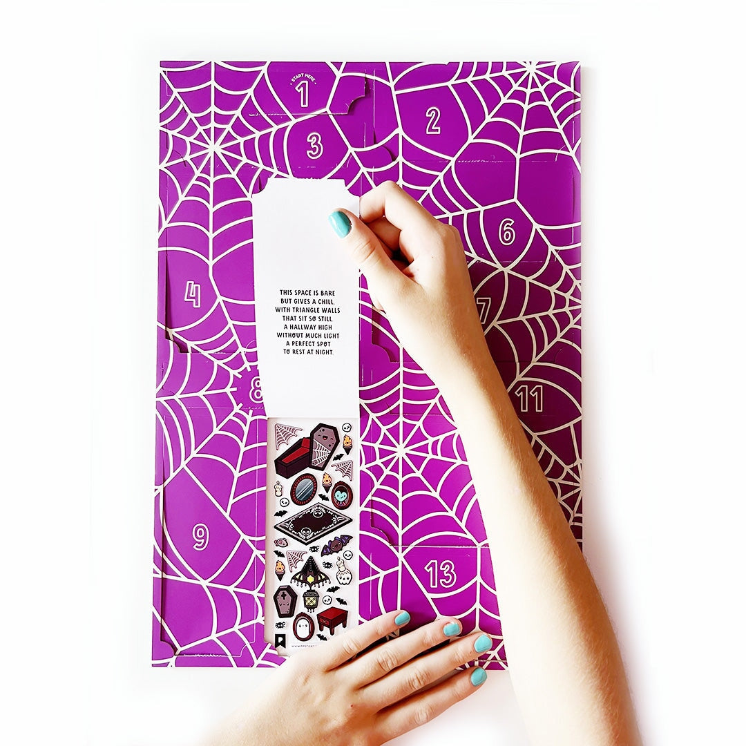 Tinytown Halloween Haunted House Sticker Countdown