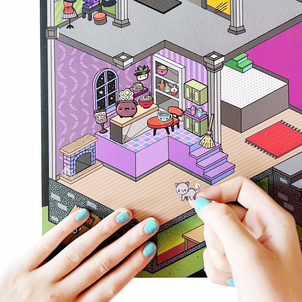 Tinytown Halloween Haunted House Sticker Countdown