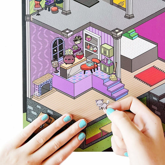 Tinytown Halloween Haunted House Sticker Countdown