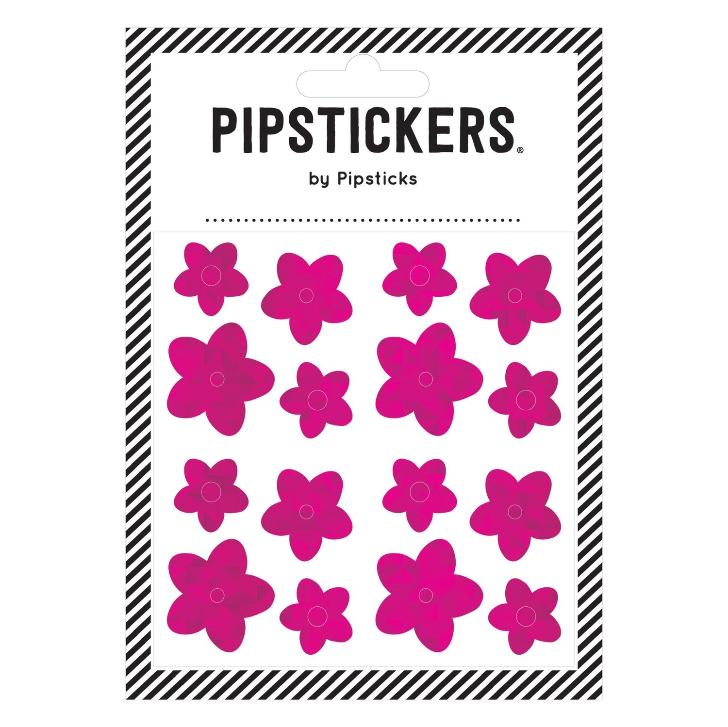 Pink Holographic Flowers