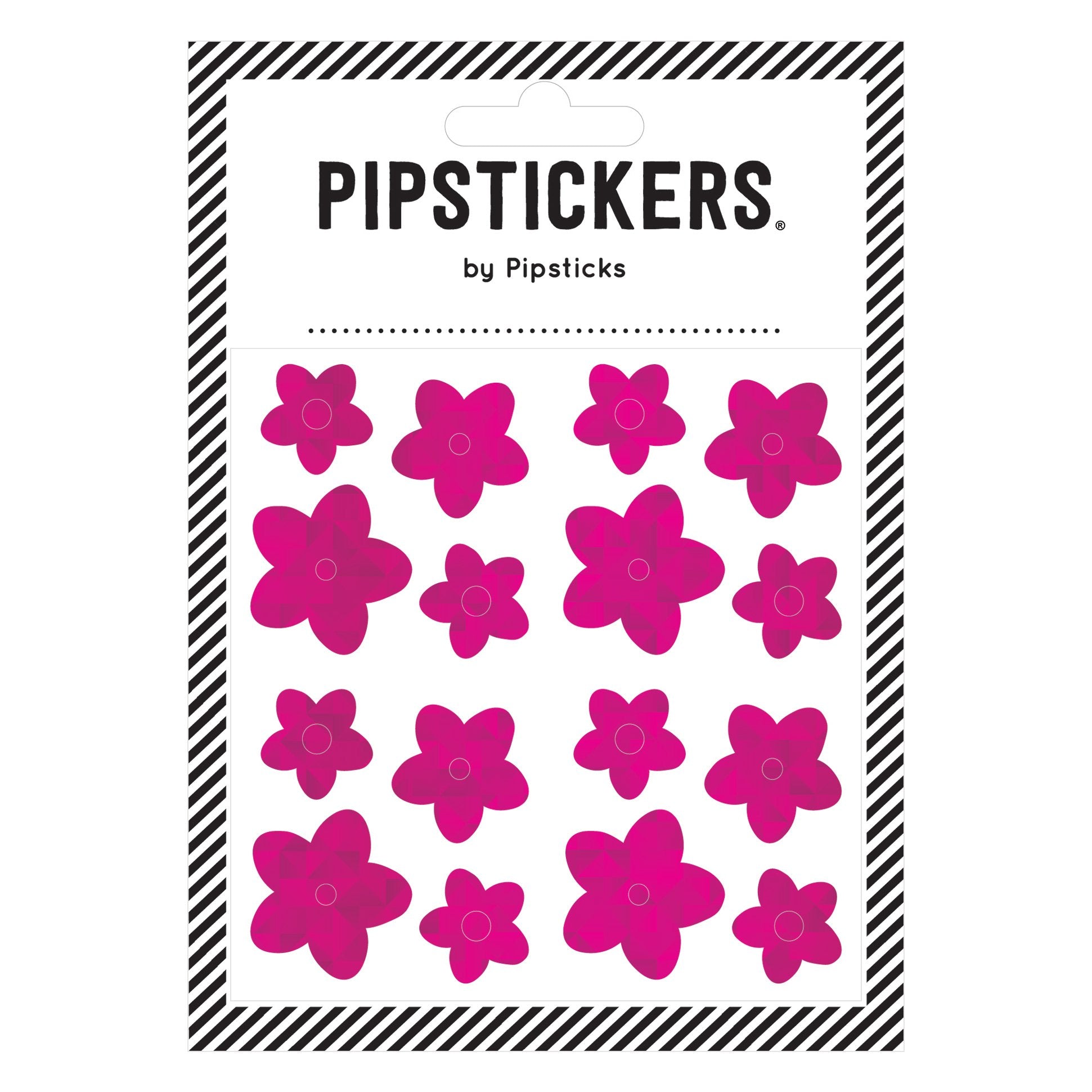 Pink Holographic Flowers