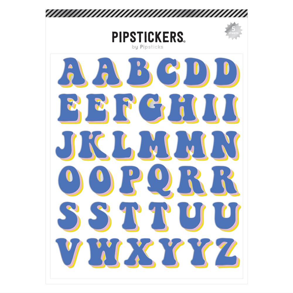 Retro Blues Big Alphabet (5ct)
