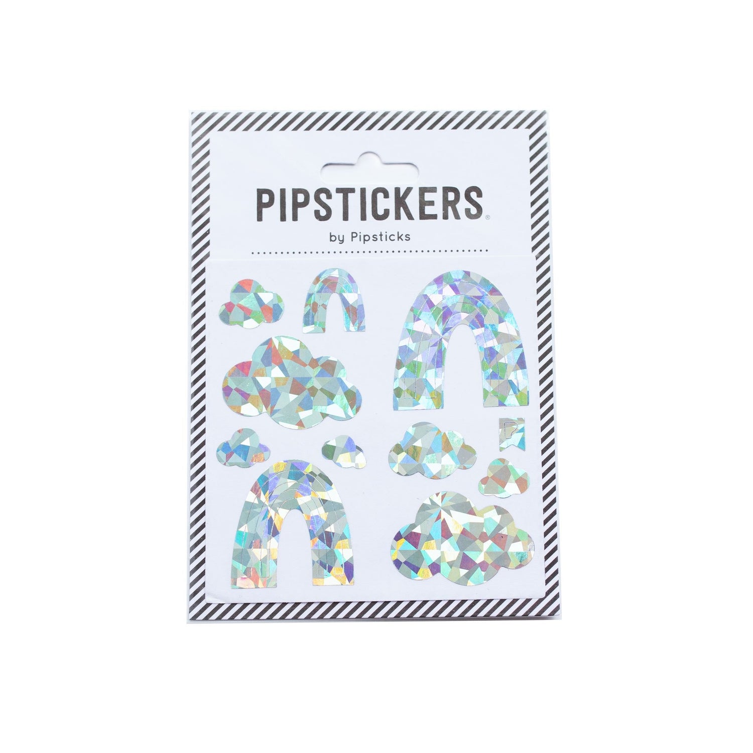 Silver Holographic Rainbows & Clouds