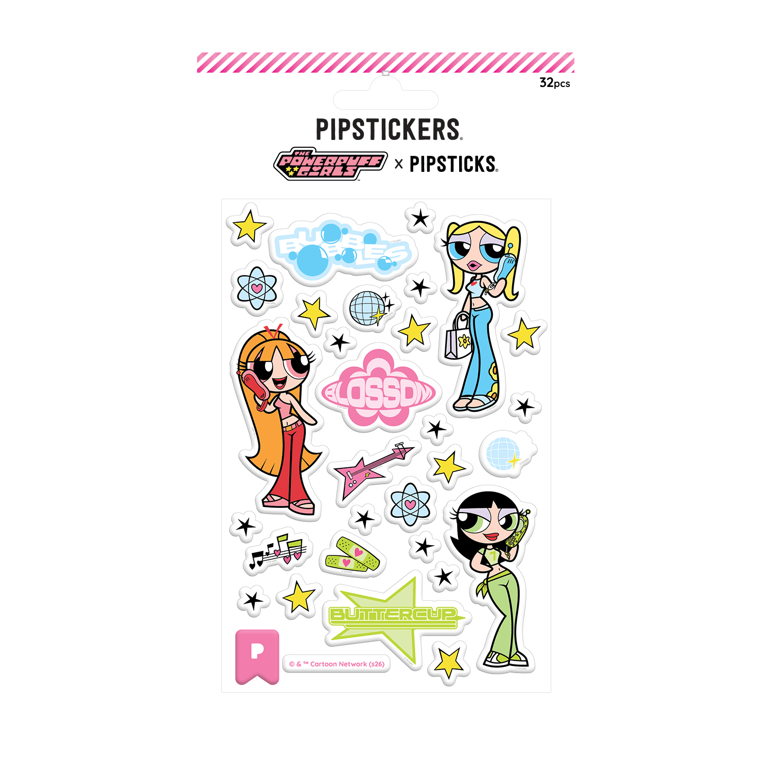 The Powerpuff Girls Chat & Sparkle Glitter Puffy