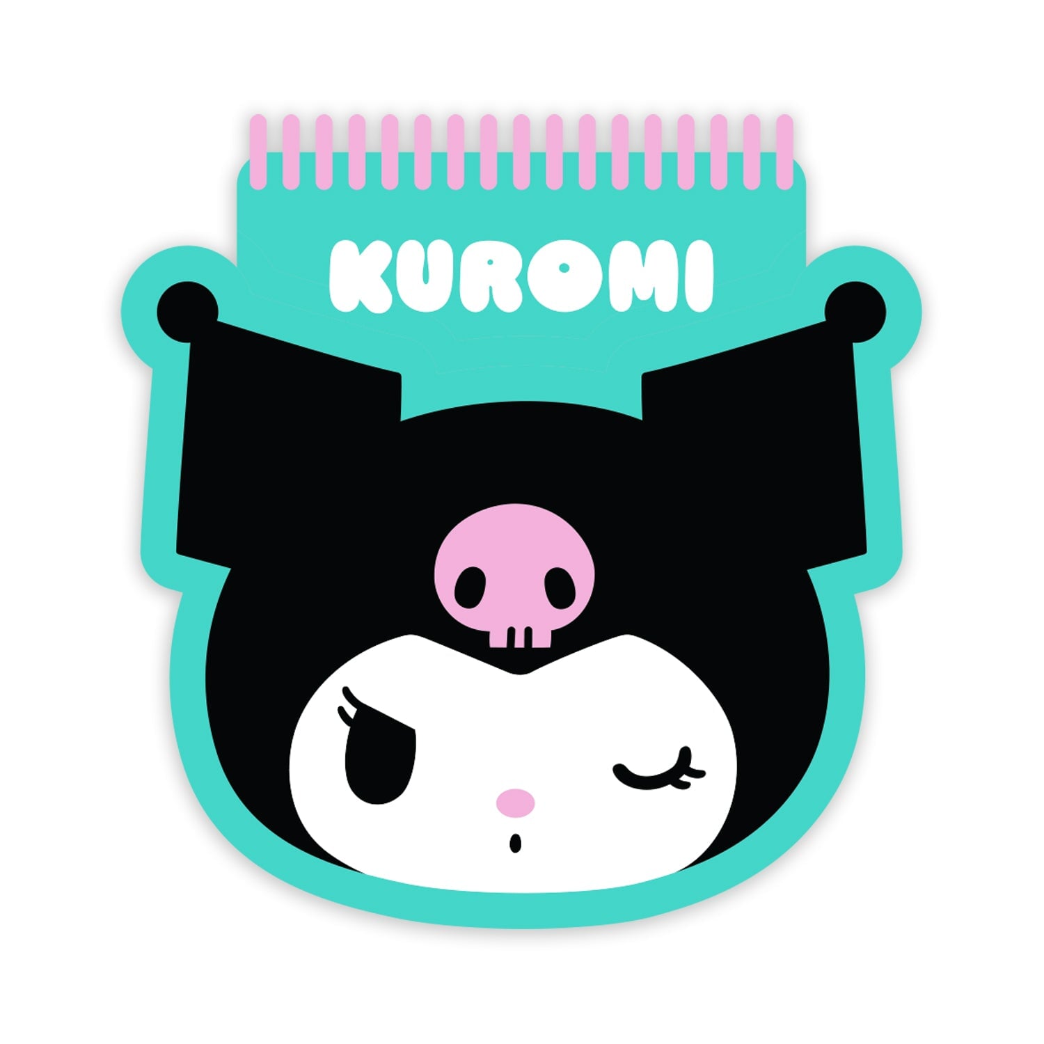 Kuromi Happy Scribbles Spiral Notebook
