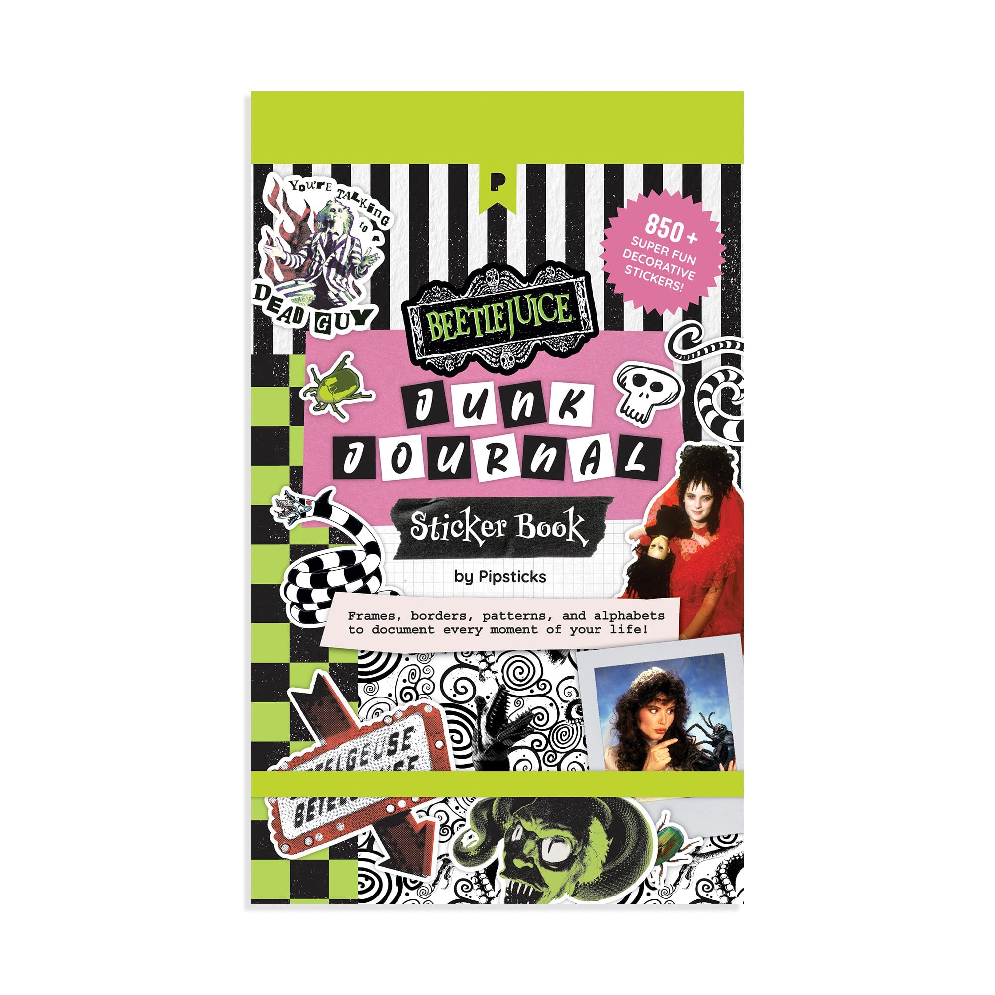 Beetlejuice Junk Journal Sticker Book