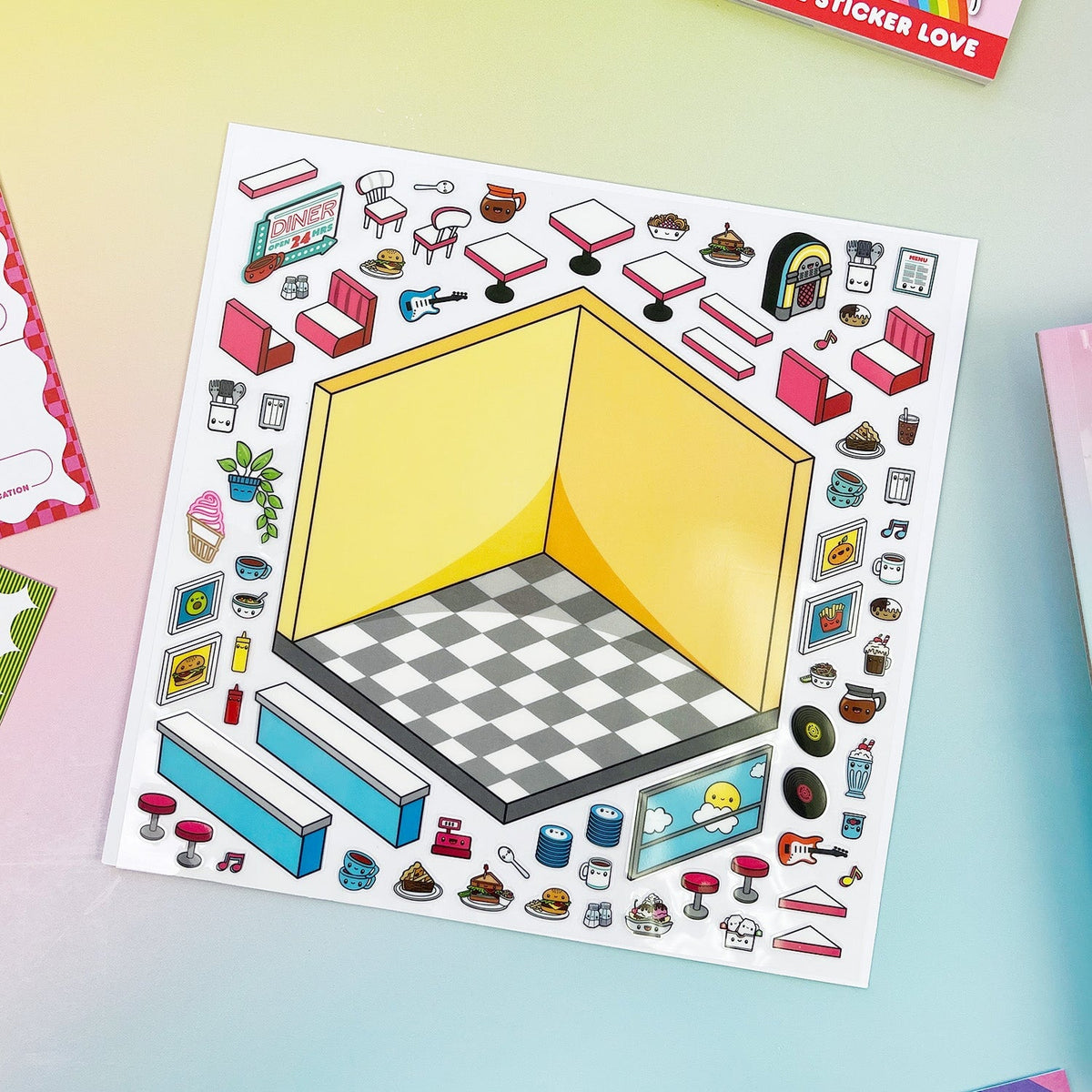 Floats & Fries Tinytown Stickers