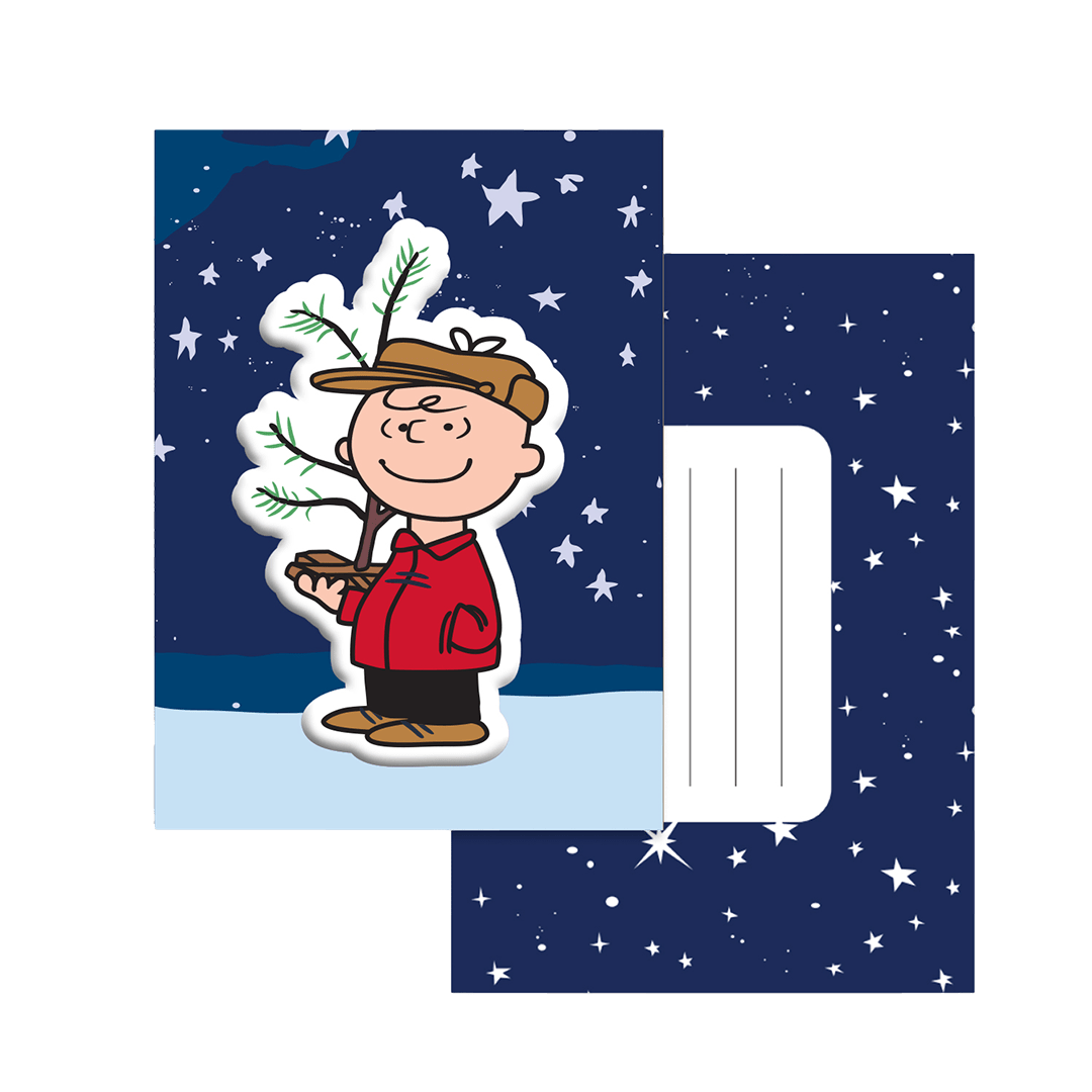 Charlie Brown Tree Big Puffy Greeting Card