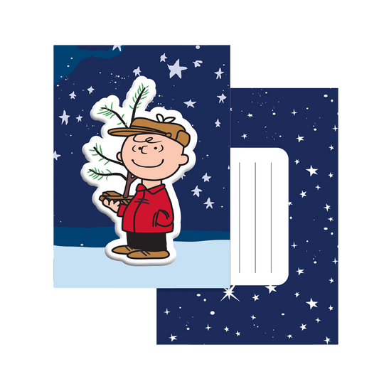 Charlie Brown Tree Big Puffy Greeting Card