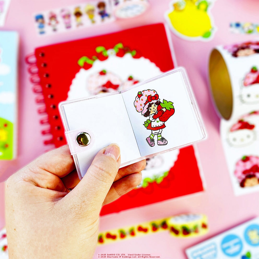 Hello Kitty + Strawberry Shortcake Mini Sticker Book Keychain