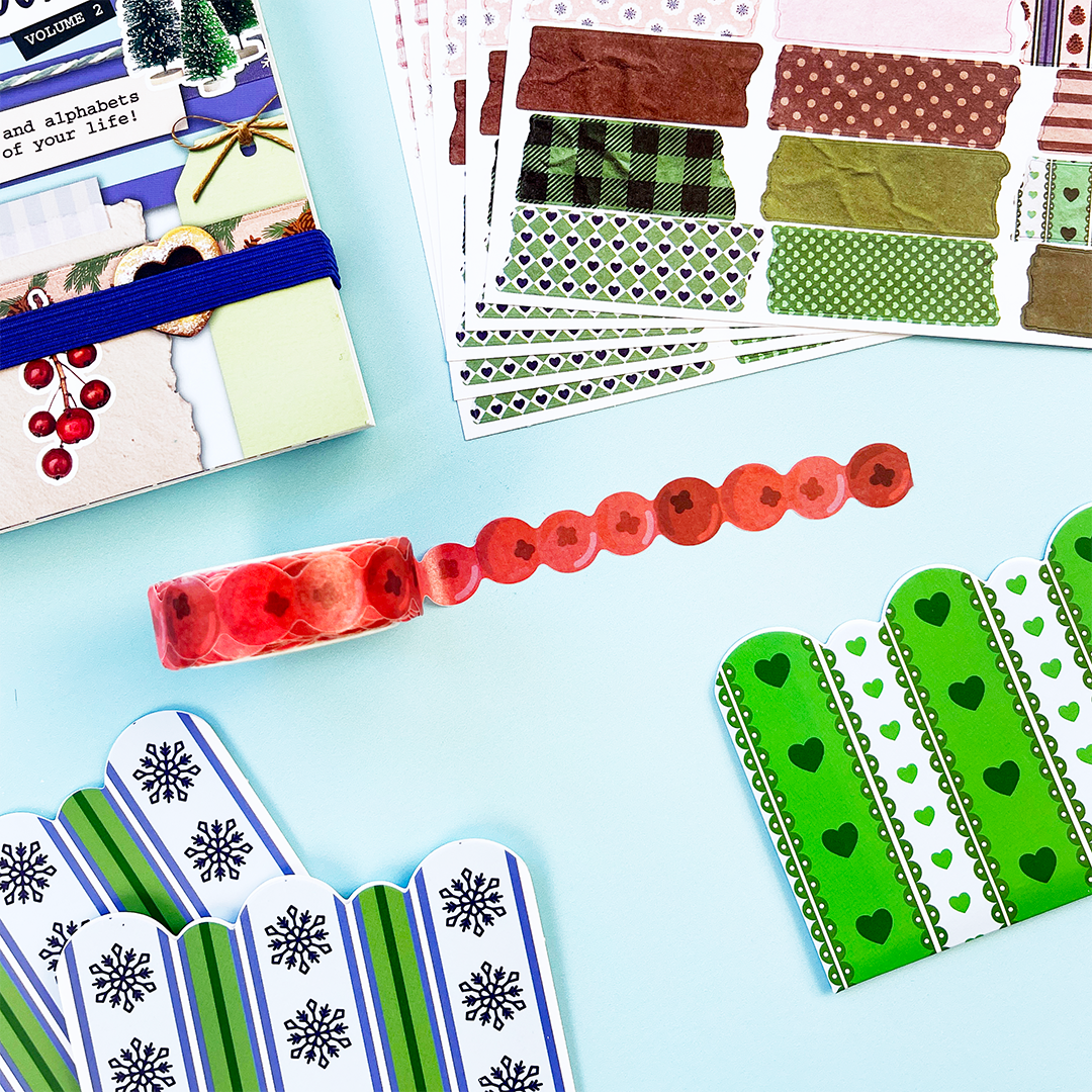 Cranberry Chain Washi