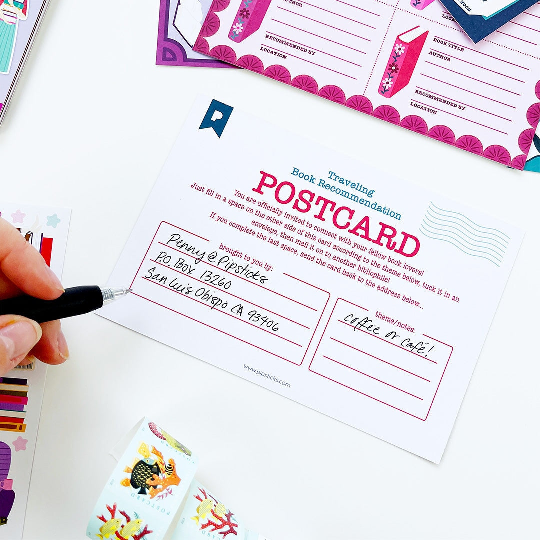 Reading Recs Traveling Postcard Book