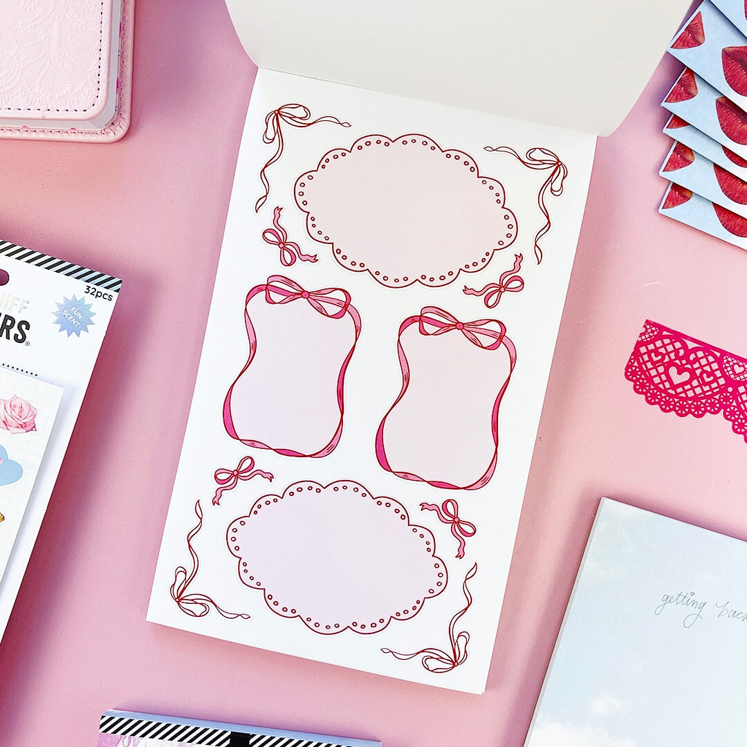 Coquette Junk Journal Sticker Book
