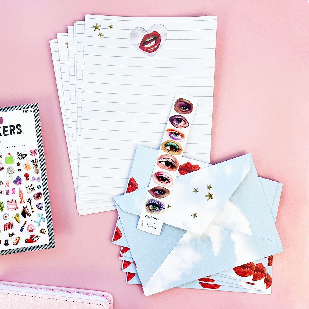 Pipsticks x Haricot Vert Sealed With a Kiss Letter Kit