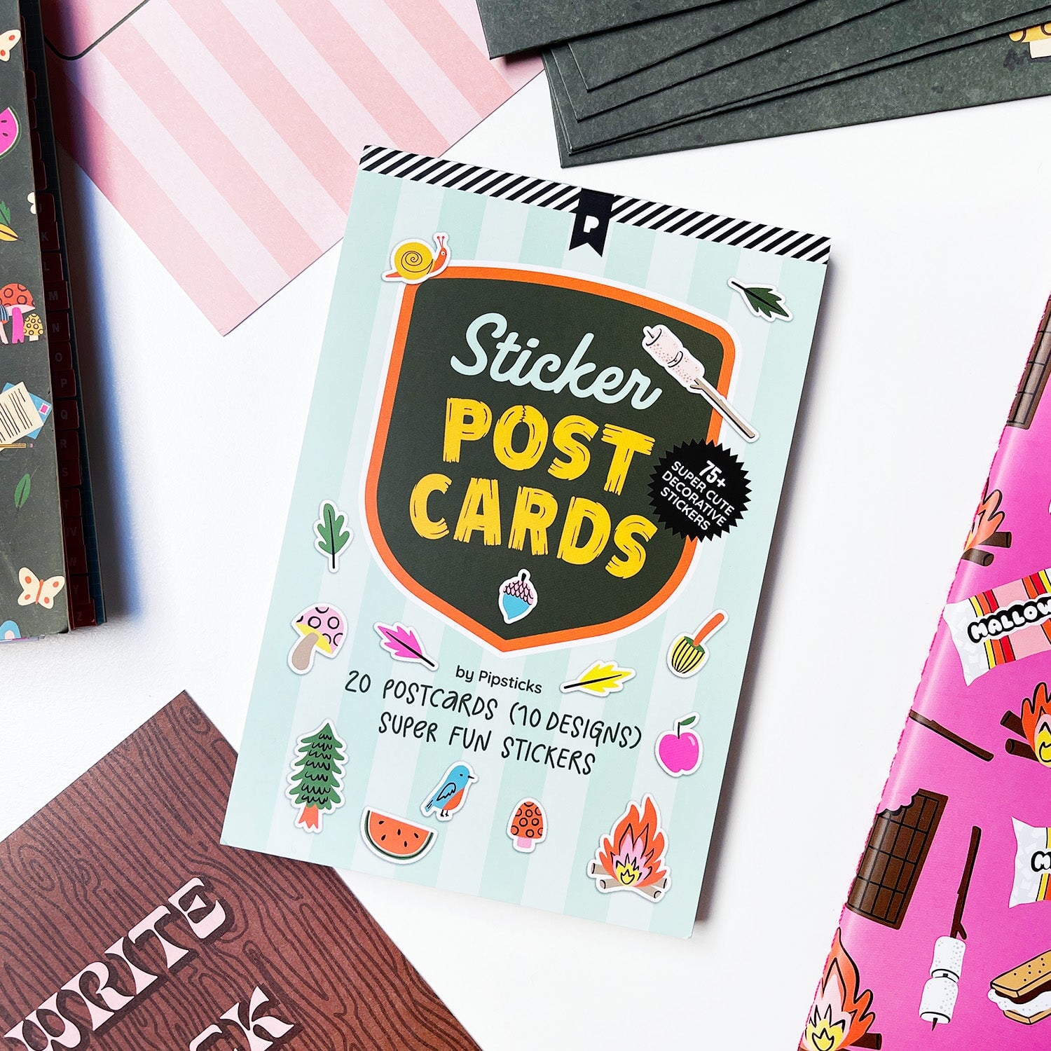 Summer Camp Postcard Book