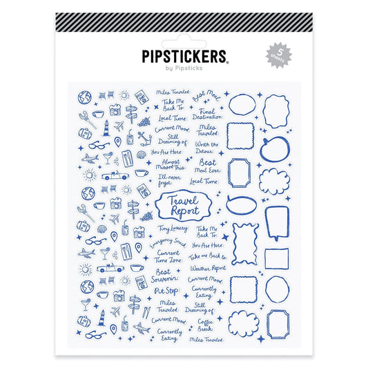 Travel Report Journaling Label (5ct)