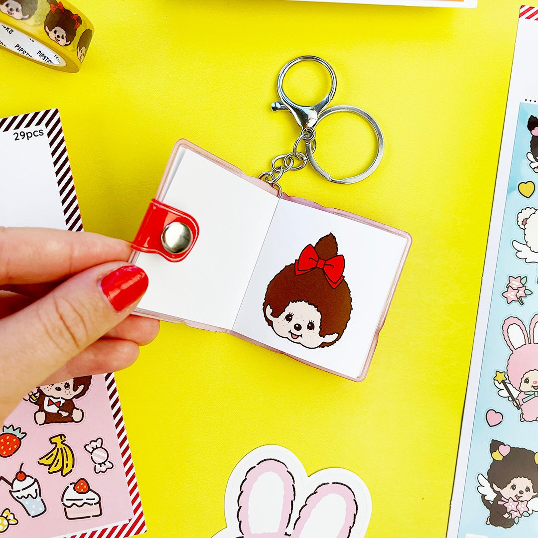 Friends Forever Monchhichi Mini Stickerbook Keychain