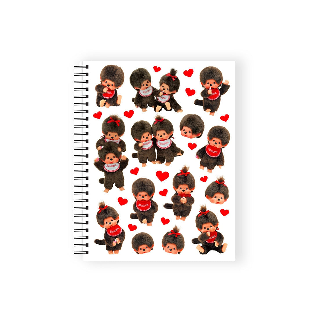 Monchhichi Red Spiral Notebook