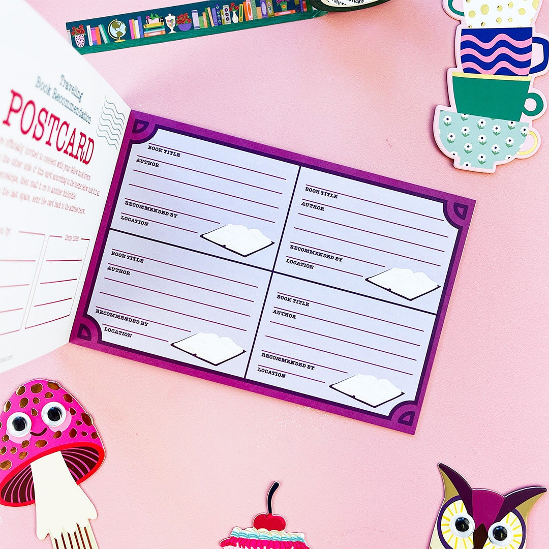 Reading Recs Traveling Postcard Book