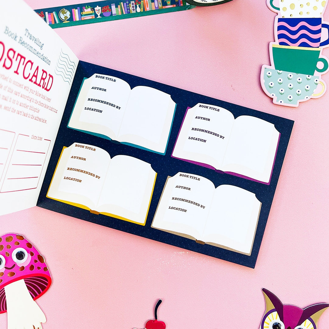 Reading Recs Traveling Postcard Book