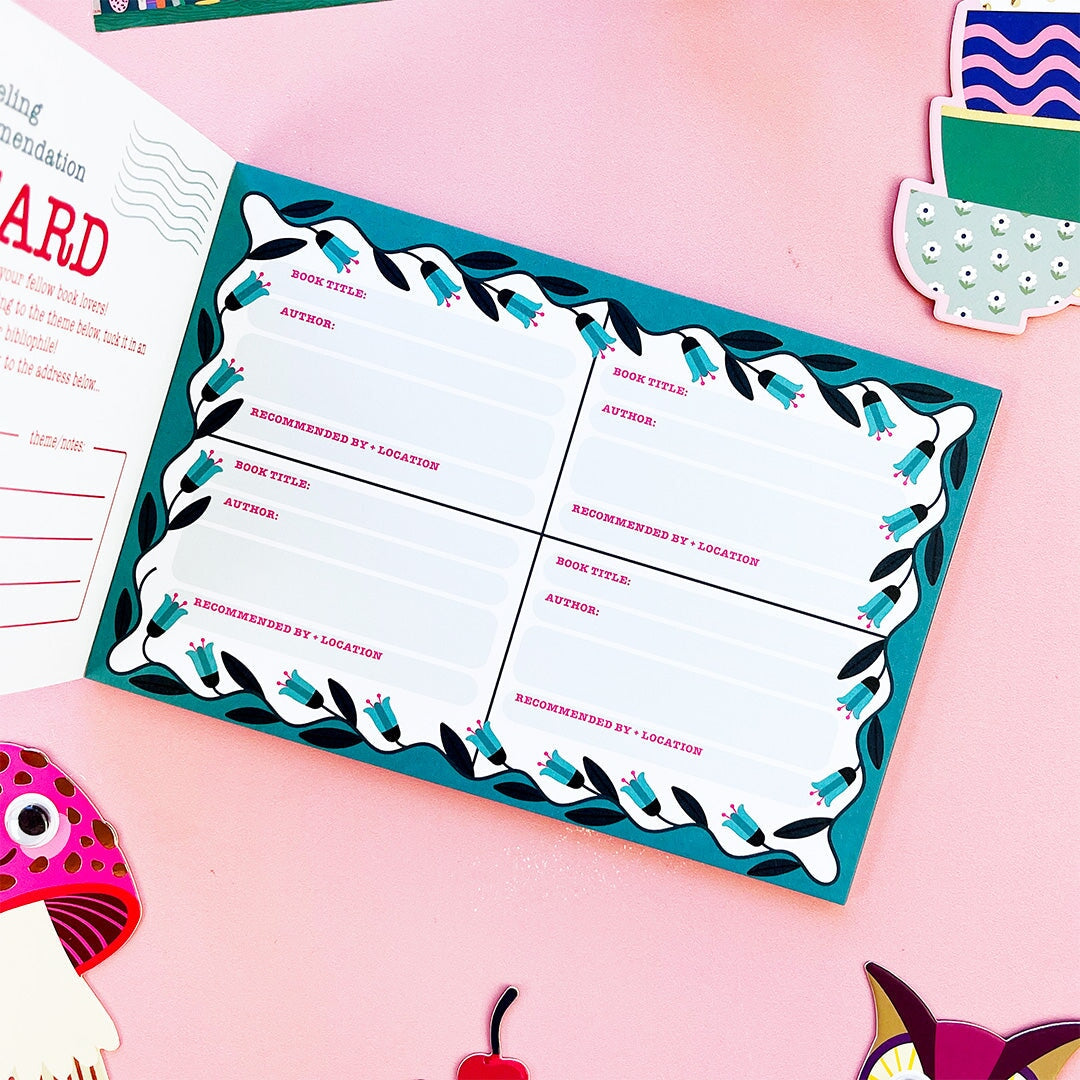 Reading Recs Traveling Postcard Book