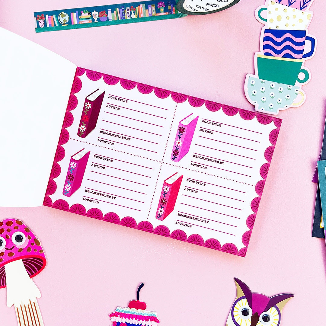 Reading Recs Traveling Postcard Book