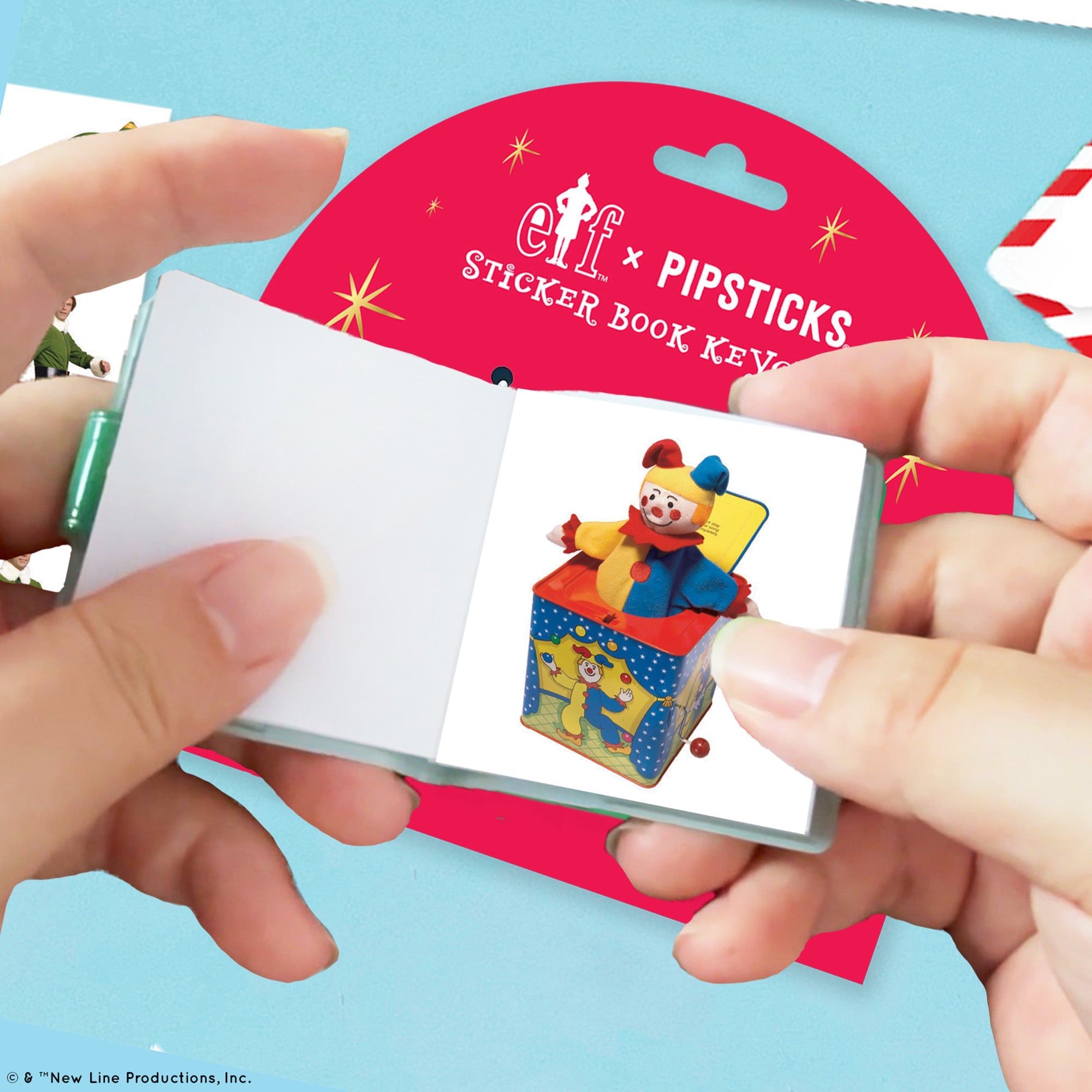 Elf Mini Sticker Book Keychain