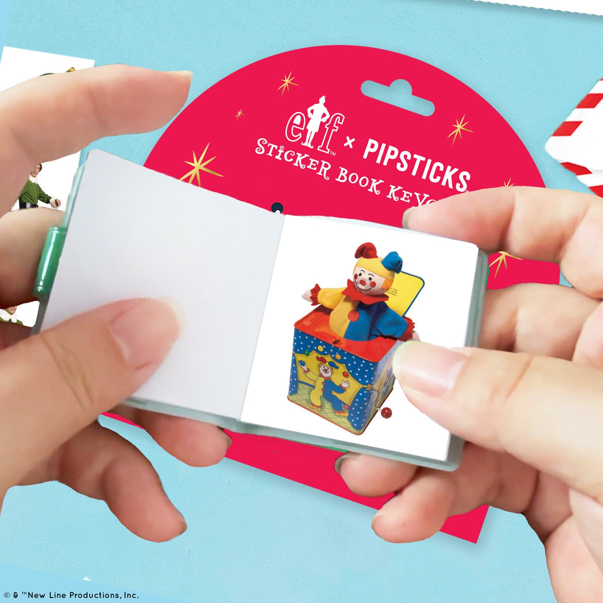 Elf Mini Sticker Book Keychain