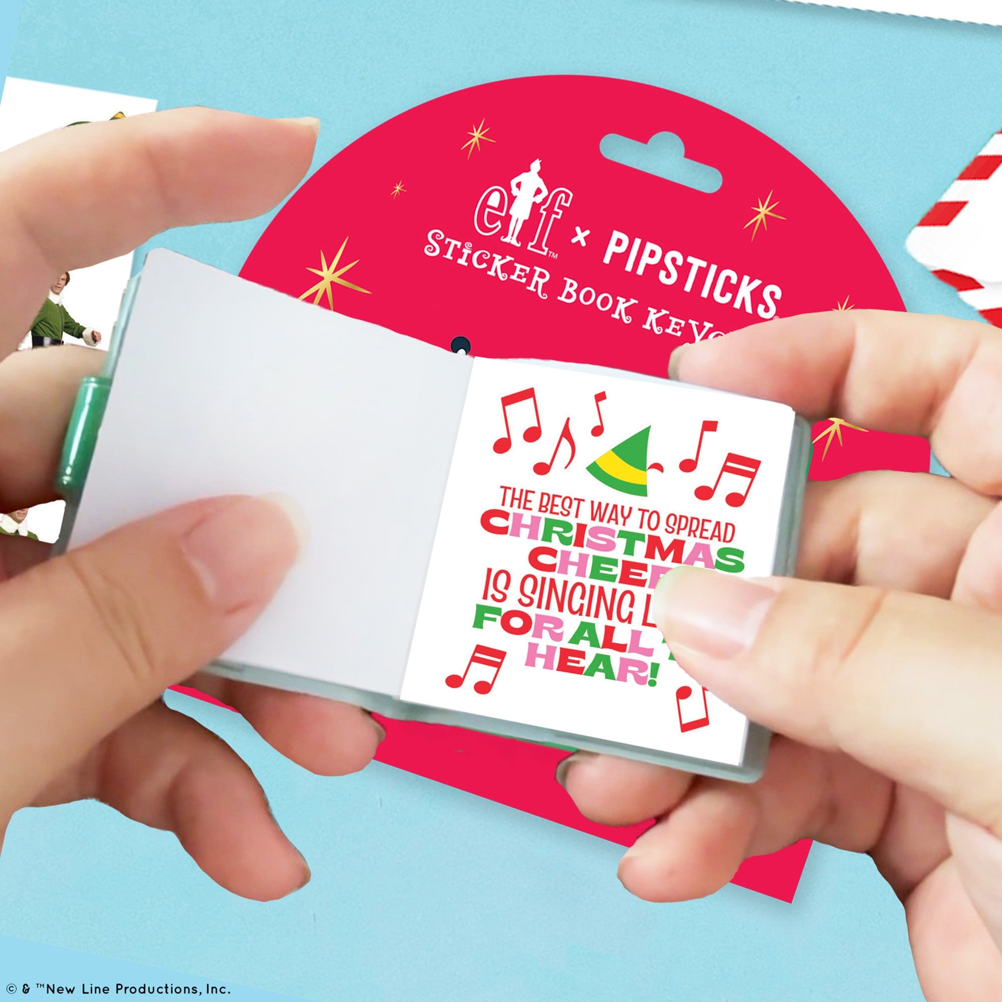 Elf Mini Sticker Book Keychain