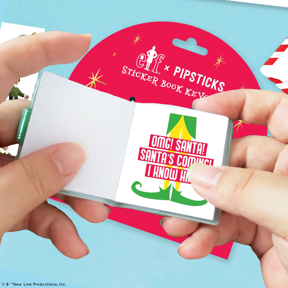 Elf Mini Sticker Book Keychain