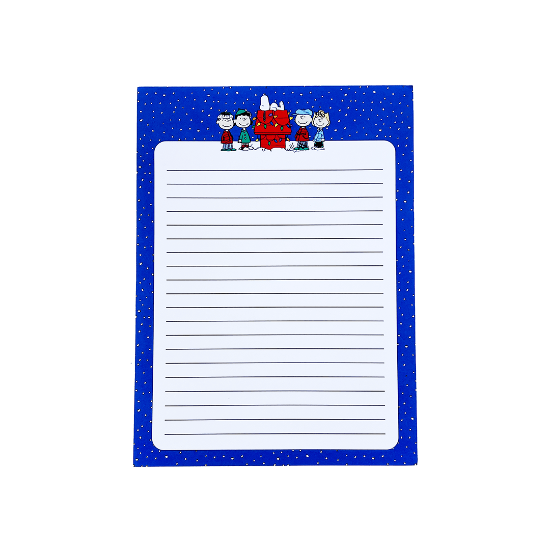 Peanuts Holiday Lights Notepad