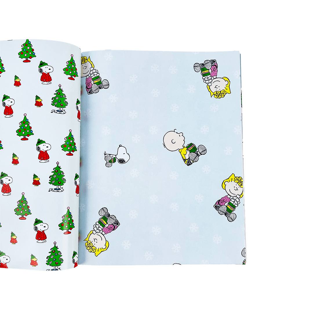 Peanuts Holiday Wrapping Paper Book